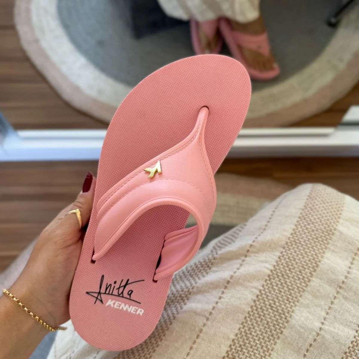 Chinelo Kenner Anitta Kyra Feminino • 33/34 Ao 39/40  •