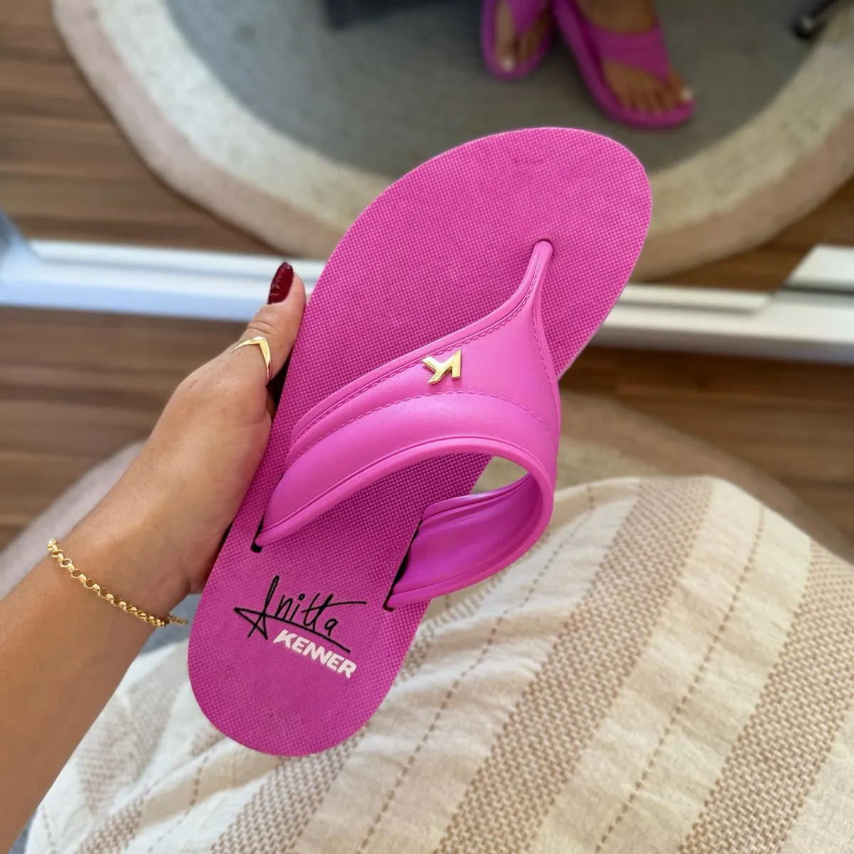 Chinelo Kenner Anitta Kyra Feminino • 33/34 Ao 39/40  •