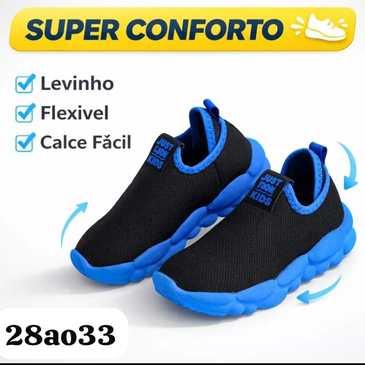Tênis Infantil • Led • Diversão • Estilo • Conforto • 28 ao 33