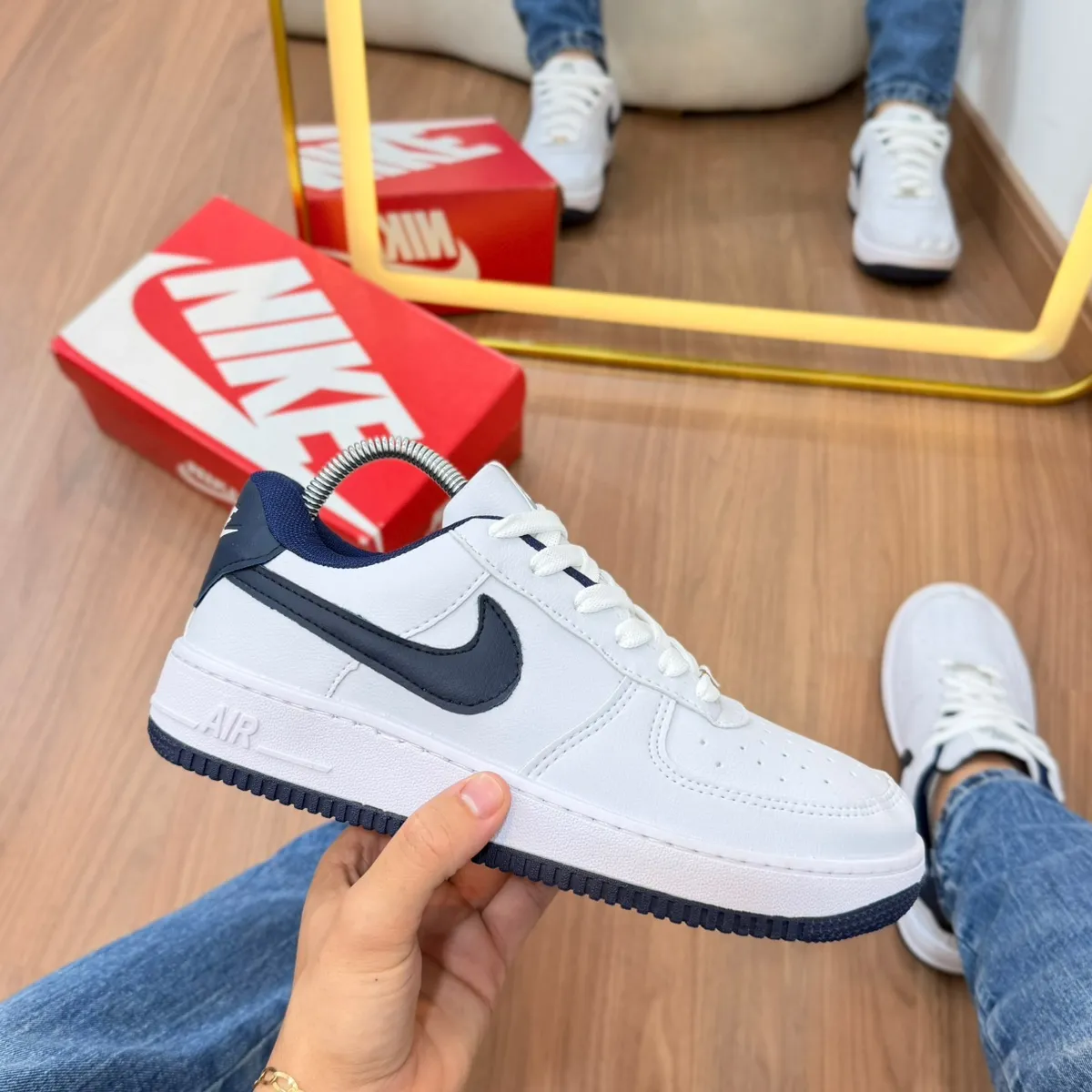 Tênis Nike Air Force • Bicolor • Masculino