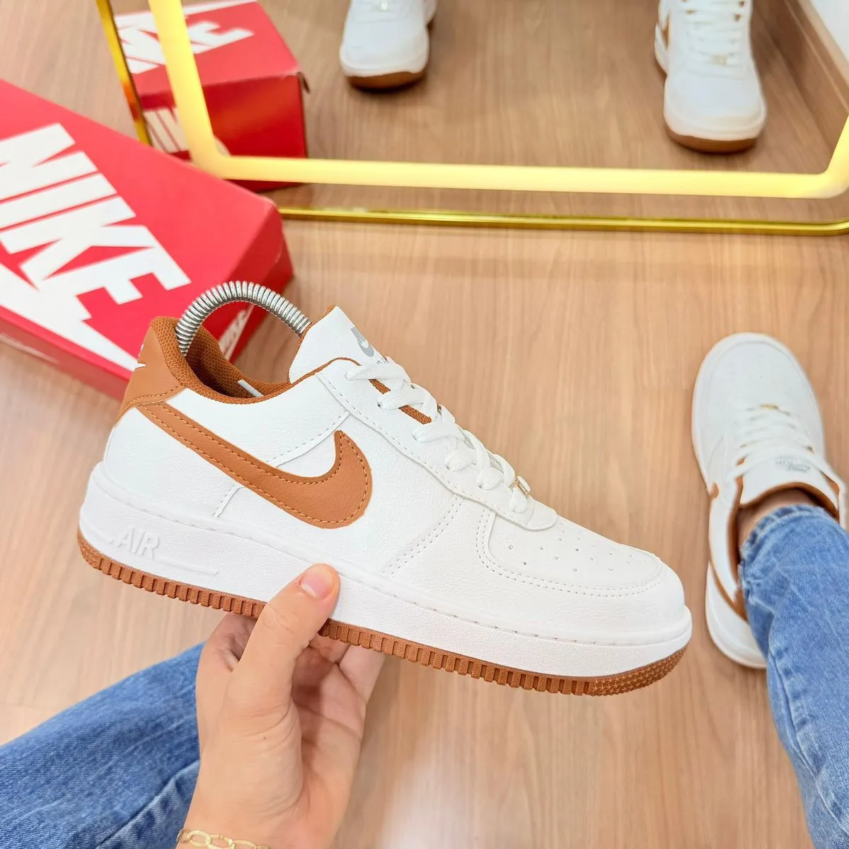 Tênis Nike Air Force • Bicolor • Masculino