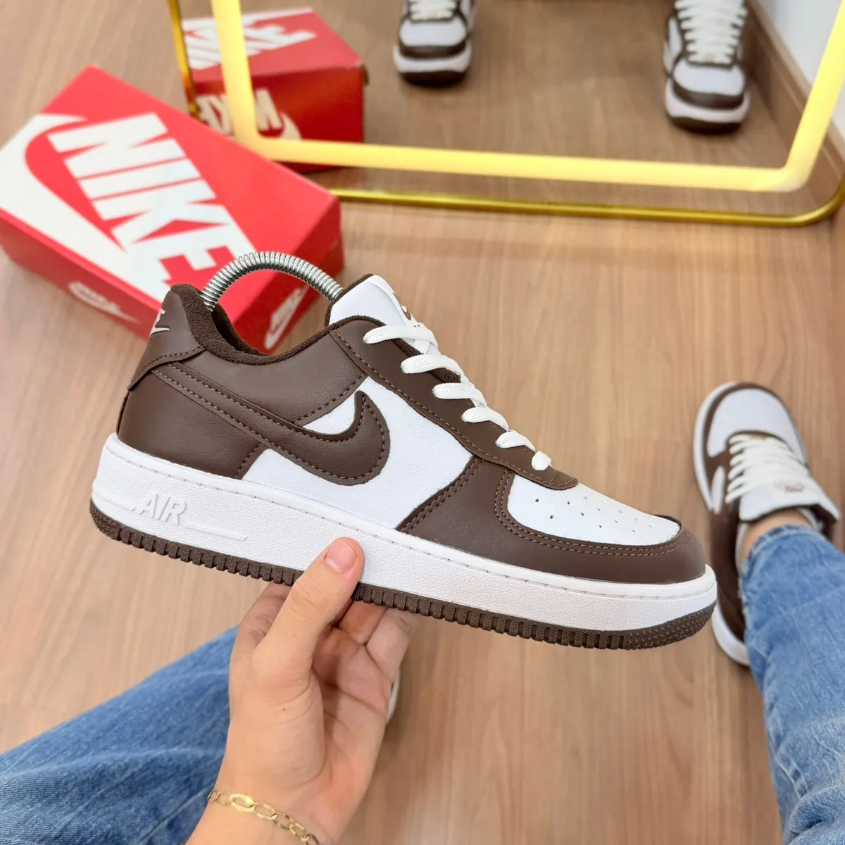 Tênis Nike Air Force • Bicolor • Masculino